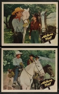 3z792 ABILENE TRAIL 3 LCs '51 western cowboy Whip Wilson, pretty Noel Neill, Andy Clyde!