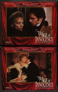 3z530 AGE OF INNOCENCE 6 LCs '93 Martin Scorsese, Daniel Day-Lewis, Winona Ryder
