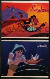 3z031 ALADDIN 8 LCs '92 classic Disney Arabian cartoon, great images of Prince Ali & Jasmine!