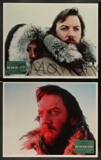 3z043 BEAR ISLAND 8 LCs '80 arctic images w/ Donald Sutherland & Vanessa Redgrave, Alistair MacLean