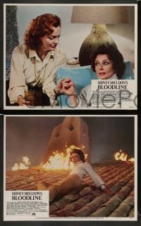 3z541 BLOODLINE 6 LCs '79 Audrey Hepburn, Ben Gazzara, James Mason, Romy Schneider, Omar Sharif!