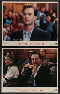 3z057 BONFIRE OF THE VANITIES 8 LCs '90 Tom Hanks, Bruce Willis, Melanie Griffith, Morgan Freeman