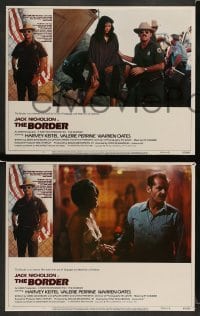 3z058 BORDER 8 int'l LCs '82 Jack Nicholson as border patrol w/Valerie Perrine!