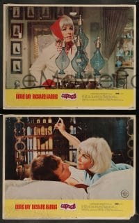 3z069 CAPRICE 8 LCs '67 great images of pretty Doris Day, Richard Harris, spy comedy!
