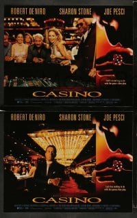 3z071 CASINO 8 LCs '95 Martin Scorsese directed, Robert De Niro & sexy Sharon Stone!