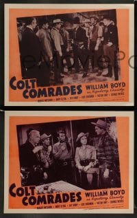 3z085 COLT COMRADES 8 LCs R40s images of western cowboy William Boyd as Hopalong Cassidy!