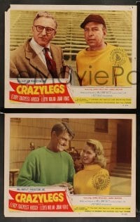 3z552 CRAZYLEGS 6 LCs '53 great images of football player Elroy Hirsch, Joan Vohs!