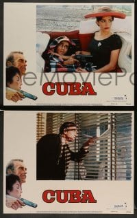 3z099 CUBA 8 LCs '79 border art of Sean Connery & Brooke Adams, Jack Weston!