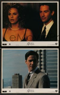 3z723 DEVIL'S ADVOCATE 4 LCs '97 all with lawyer Keanu Reeves and sexiest Charlize Theron!