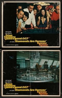 3z810 DIAMONDS ARE FOREVER 3 LCs '71 Sean Connery as James Bond 007, gambling, Jill St. John, more!