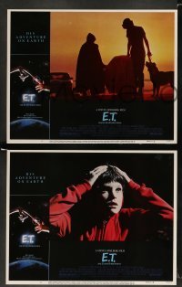 3z467 E.T. THE EXTRA TERRESTRIAL 7 LCs '82 Spielberg, c/u of Drew Barrymore, Thomas & MacNaughton!