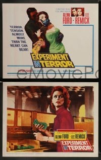 3z140 EXPERIMENT IN TERROR 8 LCs '62 Glenn Ford, Lee Remick, more tension than the heart can bear!