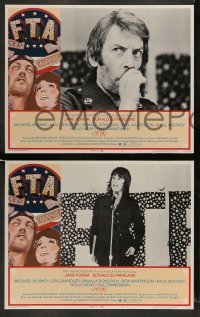 3z473 F.T.A. 7 LCs '72 Jane Fonda, Donald Sutherland, cool Meisel artwork!