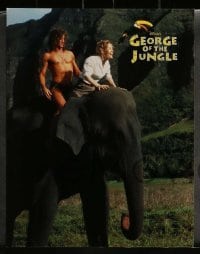 3z481 GEORGE OF THE JUNGLE 7 LCs '97 Brendan Fraser didn't watch out for that tree, Disney!