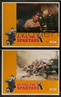 3z180 GO TELL THE SPARTANS 8 LCs '78 great images of Burt Lancaster in Vietnam War!