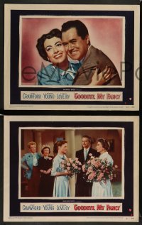 3z183 GOODBYE MY FANCY 8 LCs '51 gorgeous Joan Crawford, Robert Young, Eve Arden, Frank Lovejoy!