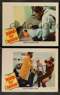 3z654 HAND OF DEATH 5 LCs '62 John Agar & Paula Raymond, cheesy monster images!