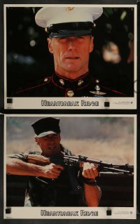 3z201 HEARTBREAK RIDGE 8 LCs '86 Clint Eastwood, Marsha Mason, war in Grenada!