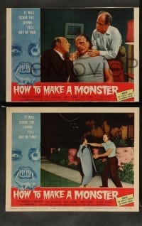 3z660 HOW TO MAKE A MONSTER 5 LCs '58 teen Frankenstein Gary Conway, Gary Clarke as teen Werewolf!