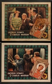 3z844 LIFE OF RILEY 3 LCs '27 Charlie Murray, George Sidney, June Marlowe, silent!