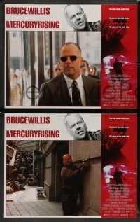 3z288 MERCURY RISING 8 LCs '98 FBI agent Bruce Willis protects autistic boy from Alec Baldwin!