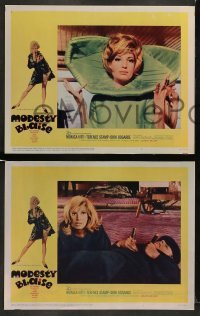 3z295 MODESTY BLAISE 8 LCs '66 sexiest female secret agent Monica Vitti & Terence Stamp!
