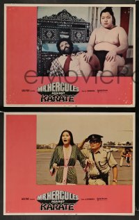 3z301 MR. HERCULES AGAINST KARATE 8 LCs '73 Schiaffoni e Karake, cool wacky kung fu images!