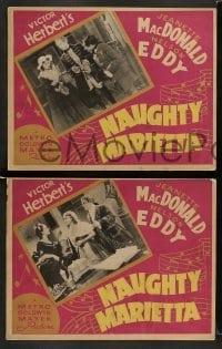 3z766 NAUGHTY MARIETTA 4 Canadian LCs '35 close up of Jeanette MacDonald & Nelson Eddy!