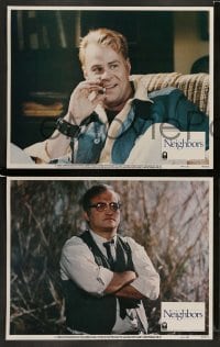 3z310 NEIGHBORS 8 LCs '81 wacky images of John Belushi, Dan Aykroyd, Cathy Moriarty!