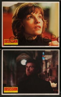 3z502 OBSESSION 7 LCs '76 Brian De Palma, Paul Schrader, Genevieve Bujold, Cliff Robertson!