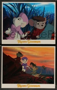 3z345 RESCUERS DOWN UNDER 8 LCs '90 Disney mice in Australia, great cartoon images!