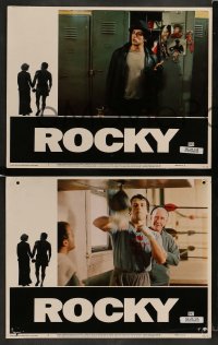 3z675 ROCKY 5 LCs '76 Sylvester Stallone, Weathers, Shire, Avildsen boxing classic!