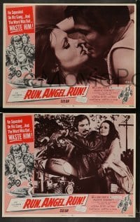3z359 RUN ANGEL RUN 8 LCs '69 raw and violent freaked out motorcycle maniacs waste a squealer!