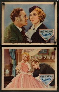 3z677 SECRETS 5 LCs '33 Frank Borzage, images of Mary Pickford in her last film, Leslie Howard!