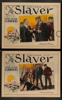 3z865 SLAVER 3 LCs '27 James Oliver Curwood, Pat O'Malley, Carmelita Geraghty, John Miljan!