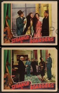 3z867 STRANGE BOARDERS 3 LCs '38 Renee Saint-Cyr, Tom Wallis, an English spy mystery thriller!