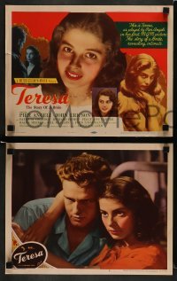 3z412 TERESA 8 LCs '51 young sexy Pier Angeli, story of a bride, directed by Fred Zinnemann!