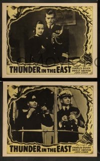 3z783 THUNDER IN THE EAST 4 LCs R40s Charles Boyer as a Japanese Nobleman, Asian Merle Oberon!