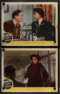 3z787 VACATION FROM MARRIAGE 4 LCs '45 cool images of Robert Donat & Deborah Kerr in WWII!