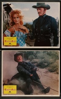 3z788 VILLAIN 4 int'l LCs '79 sexy Ann-Margret with cowboys Kirk Douglas & Arnold Schwarzenegger!