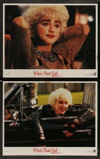 3z443 WHO'S THAT GIRL 8 LCs '87 young rebellious Madonna, Griffin Dunne, Haviland Morris!