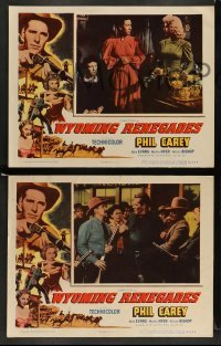 3z632 WYOMING RENEGADES 6 LCs '54 Phil Carey, Gene Evans, Martha Hyer, cool western images!