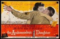 4a272 AMBASSADOR'S DAUGHTER pressbook '56 Olivia de Havilland, the most scandalous foreign affair!