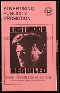 4a285 BEGUILED pressbook '71 Clint Eastwood & Geraldine Page, directed by Don Siegel!