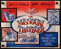 4a450 MISSOURI TRAVELER pressbook '58 it's a great big show w/crackling action & rollicking laughter