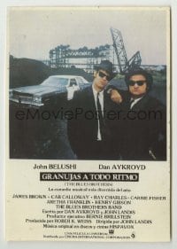 4a673 BLUES BROTHERS Spanish herald '80 John Belushi & Dan Aykroyd are on a mission from God!