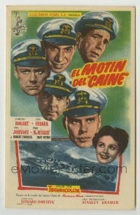 4a684 CAINE MUTINY Spanish herald '54 Humphrey Bogart, Jose Ferrer, Van Johnson & Fred MacMurray!