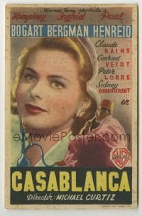 4a688 CASABLANCA Spanish herald '46 different image of Ingrid Bergman, Michael Curtiz classic!