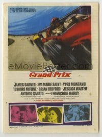 4a764 GRAND PRIX 1pg Spanish herald '67 Formula One race car driver James Garner, different images!