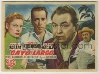 4a799 KEY LARGO Spanish herald '49 Humphrey Bogart, Lauren Bacall, Edward G. Robinson, Barrymore